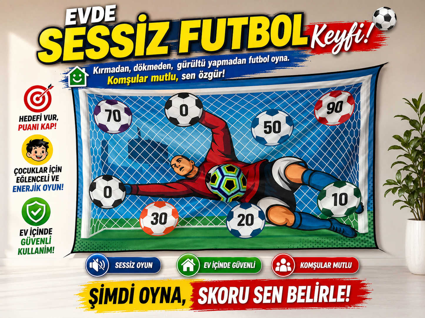 Vur Yapıştır Futbol Oyun Seti